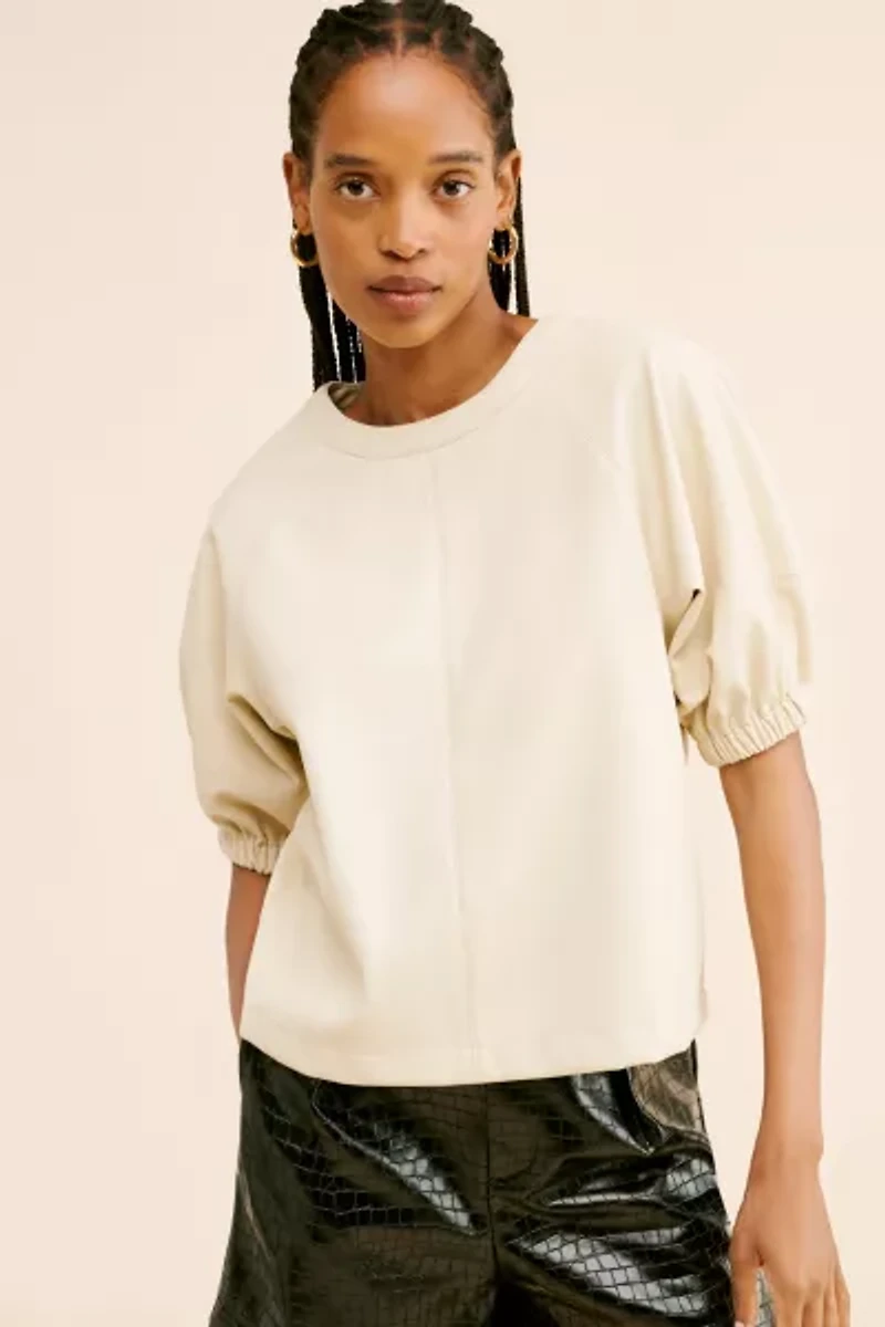 Steve Madden Reilly Vegan Leather Top