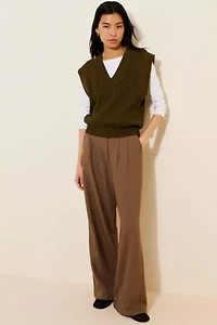 English Factory Oversized Wool Blend Sweater Vest