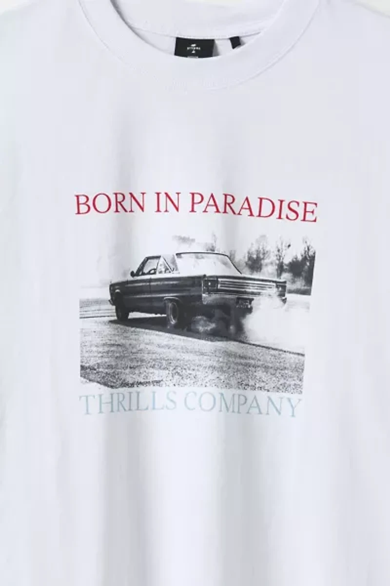 THRILLS Metal Dust Graphic Cropped Tee