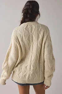Vintage By UO Chunky Knit Fisherman Sweater