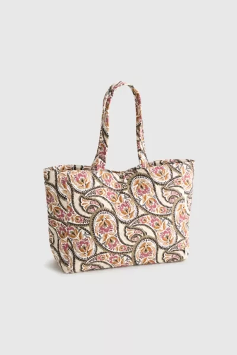 Vera Bradley Quilted Cotton Hathaway Tote Bag