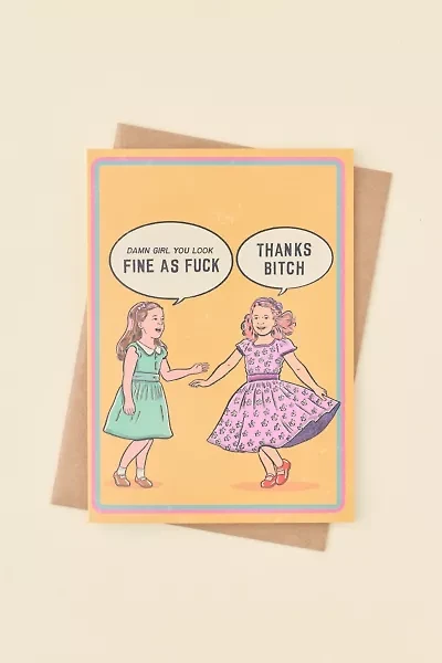 Sleazy Greetings Fine AF Birthday Card