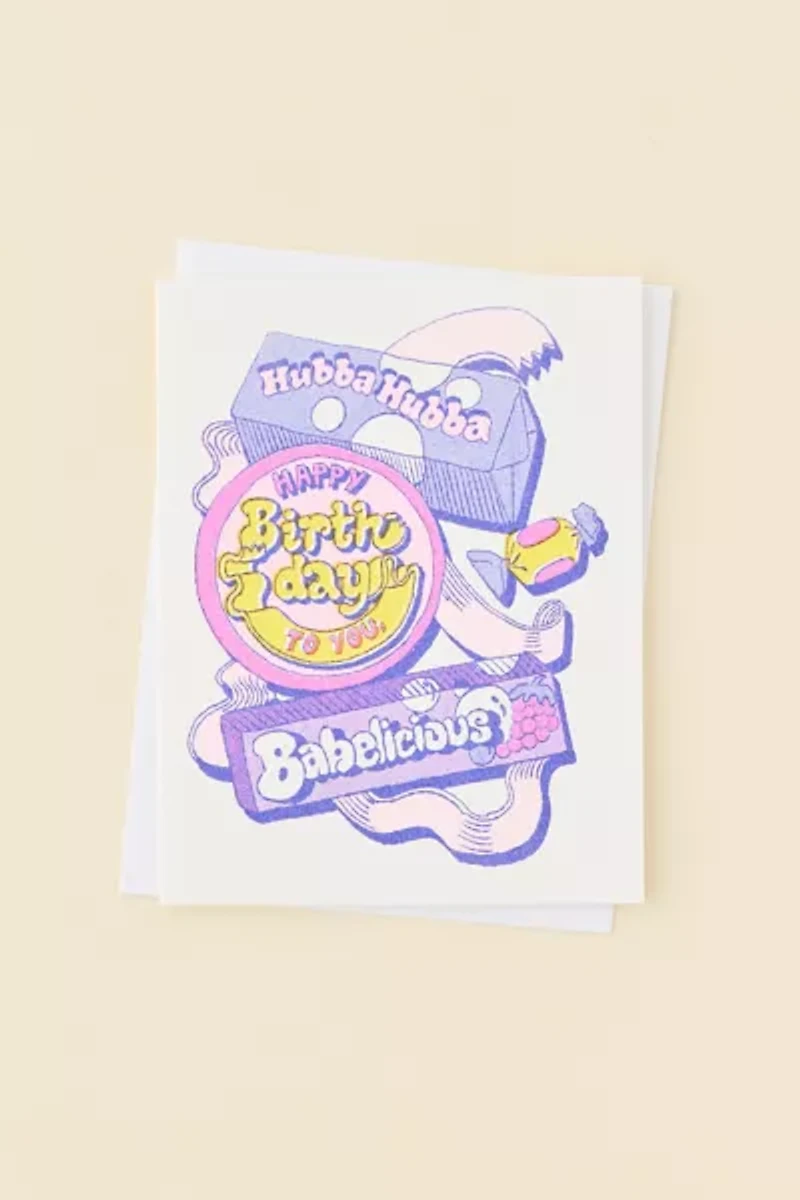 Yellow Owl Workshop Hubba Hubba Babelicious Birthday Card