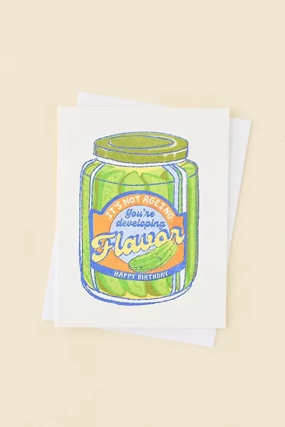 Yellow Owl Workshop Developing Flavor Pickle Birthday Card