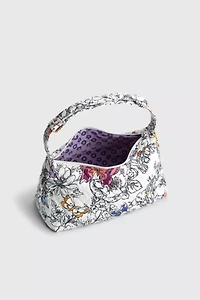 Vera Bradley Quilted Cotton Roxbury Crescent Bag