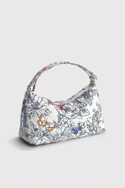 Vera Bradley Quilted Cotton Roxbury Crescent Bag