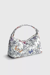 Vera Bradley Quilted Cotton Roxbury Crescent Bag