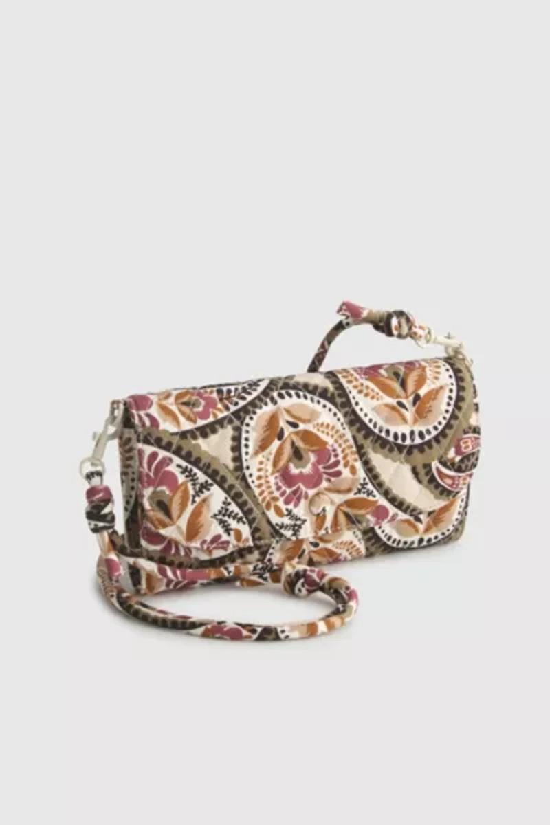 Vera Bradley Quilted Cotton Wildwood Crossbody Wallet