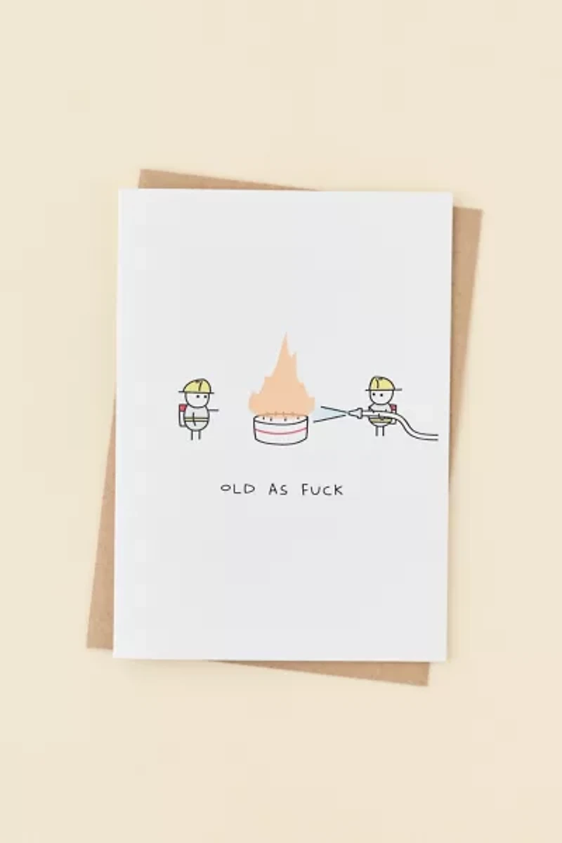 Ohh Deer Really Old Birthday Card