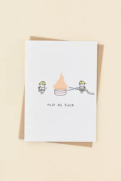 Ohh Deer Really Old Birthday Card