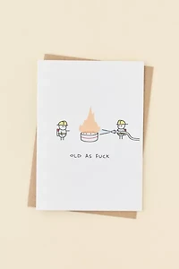 Ohh Deer Really Old Birthday Card