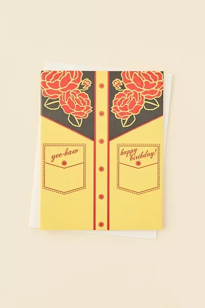 a. favorite design, inc. Yee-Haw Western Birthday Card