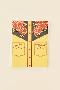 a. favorite design, inc. Yee-Haw Western Birthday Card