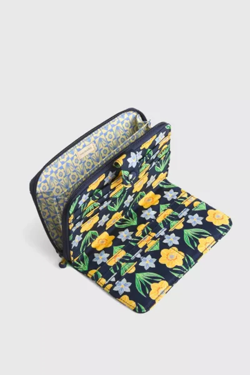 Vera Bradley Quilted Cotton Large Tab Wallet