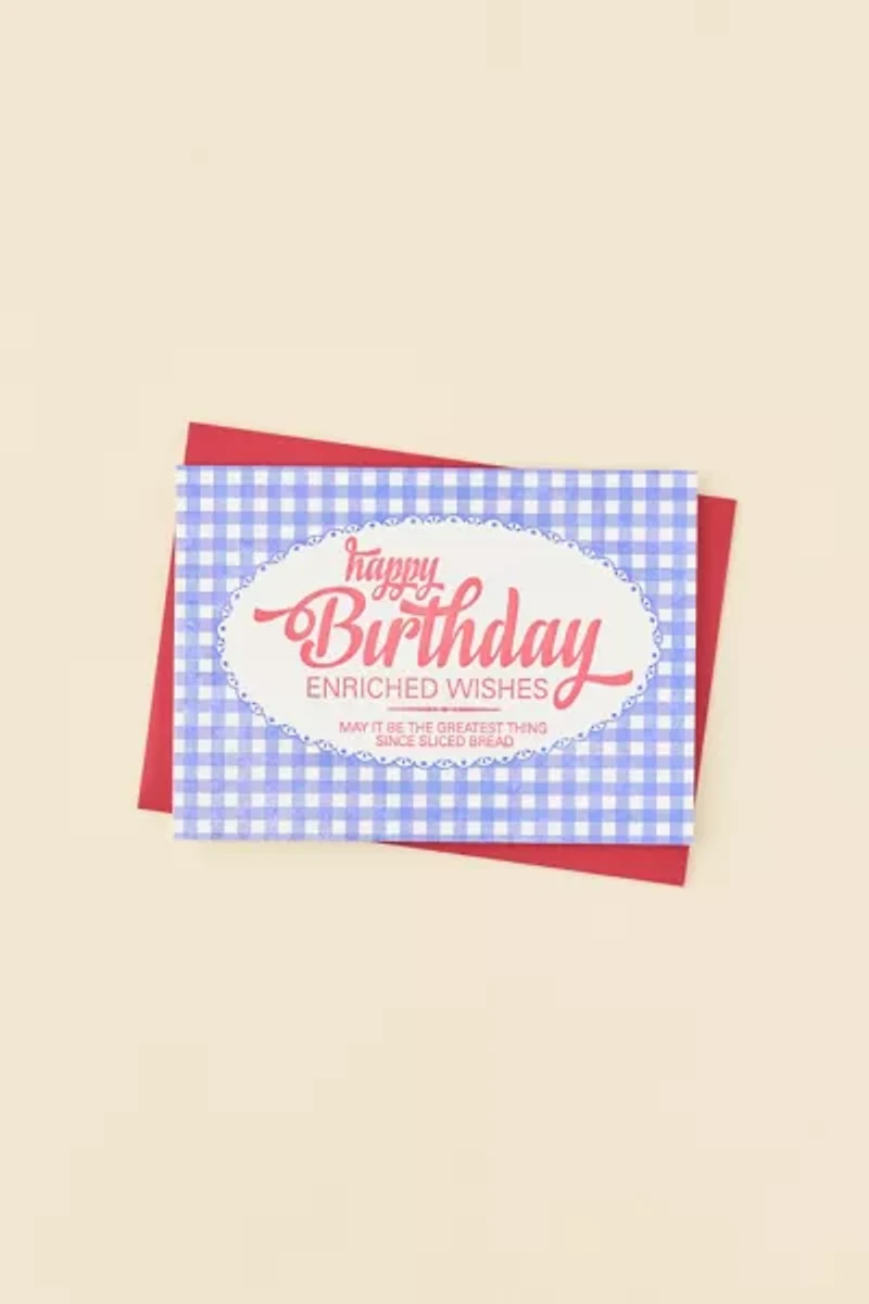 a. favorite design, inc. Enriched Wishes Bread Birthday Card