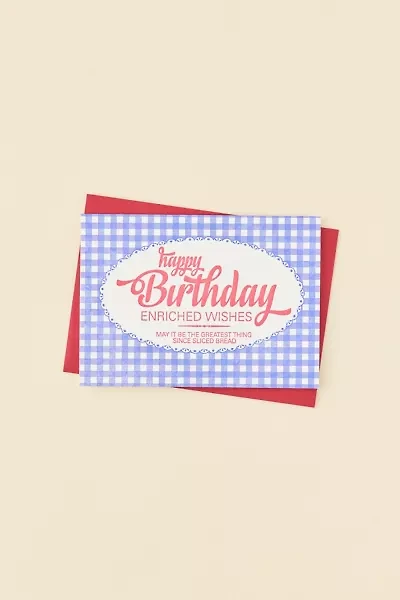 a. favorite design, inc. Enriched Wishes Bread Birthday Card