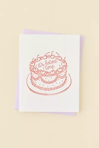 Dahlia Press Botox Time Birthday Card
