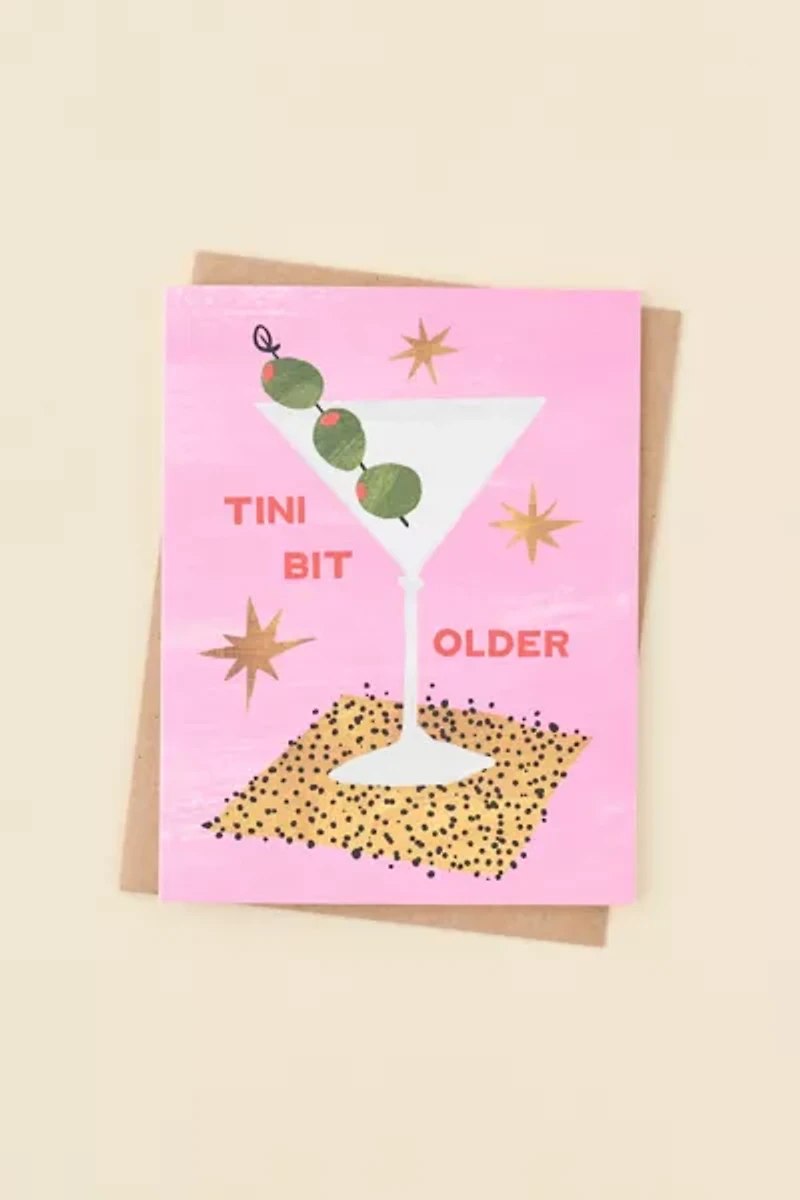 Ula Bloom Tini Bit Older Birthday Card