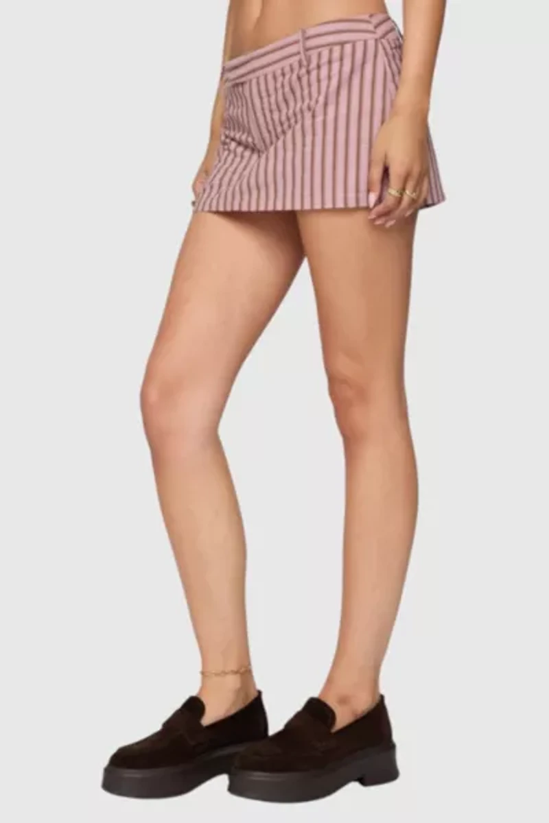 Edikted Marlow Striped Mini Skort