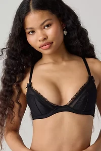 Out From Under Sweet Tease Swiss Dot Mesh Push-Up Bra