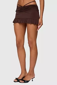 Edikted Koda Ruched Mini Skirt