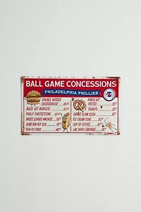 MLB Philadelphia Phillies Concession Metal Wall Sign