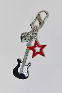 Rockstar Guitar Keychain
