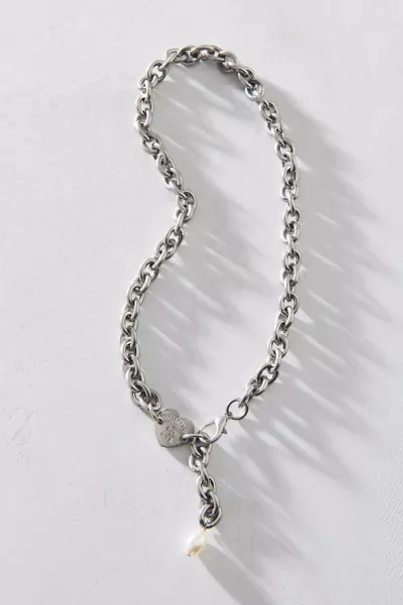 Eleanor Heart Lariat Necklace