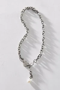 Eleanor Heart Lariat Necklace