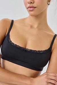 Organic Basics Flex Lace Trim Scoop Bralette
