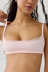 Organic Basics Flex Lace Trim Scoop Bralette