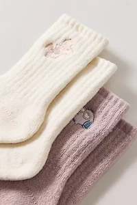 Peanuts Snoopy & Woodstock Cozy Sock 2-Pack