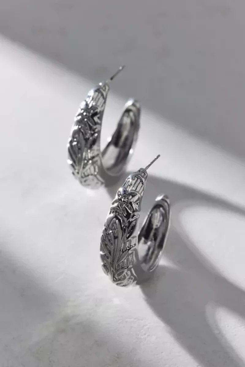 Daphne Etched Hoop Earring