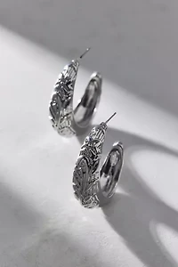 Daphne Etched Hoop Earring