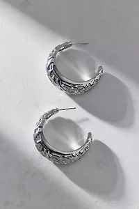 Daphne Etched Hoop Earring