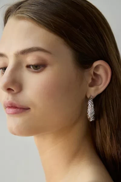Daphne Etched Hoop Earring