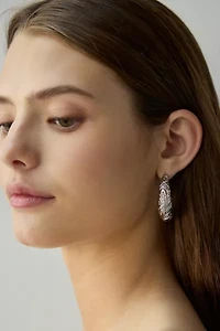 Daphne Etched Hoop Earring
