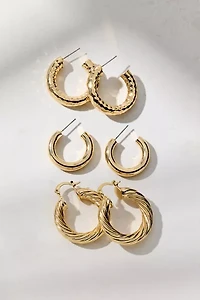 Siena Metal Hoop Earring Set