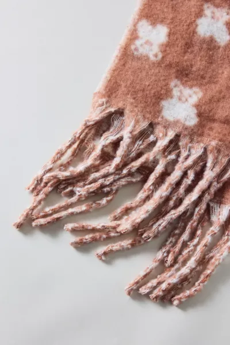 Teddy Pattern Woven Scarf