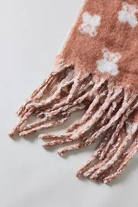 Teddy Pattern Woven Scarf