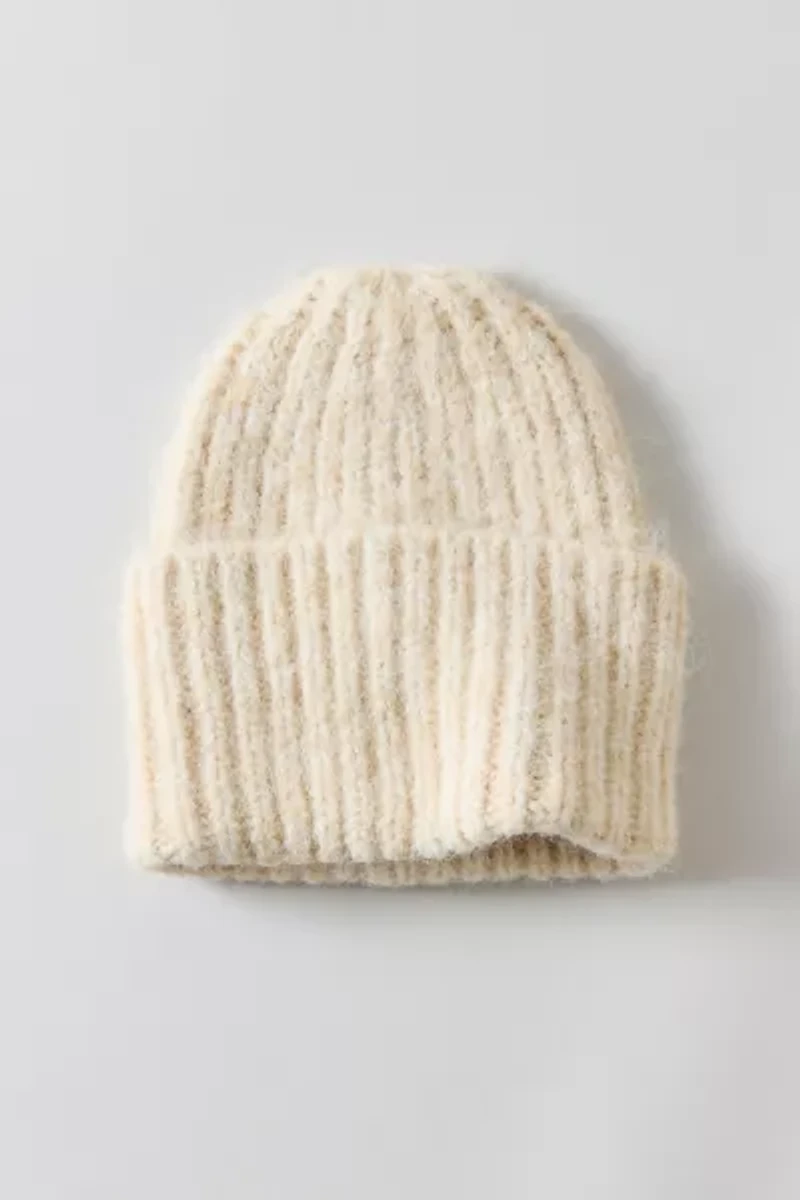 Chunky Ribbed Knit Beanie