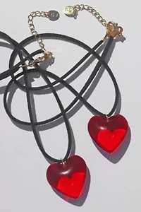 Gemini Jewels Mimi Glass Heart Necklace