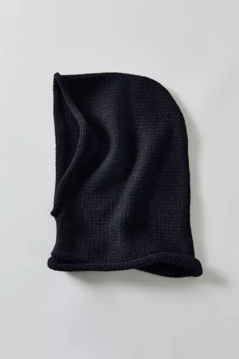 Rolled Knit Hood