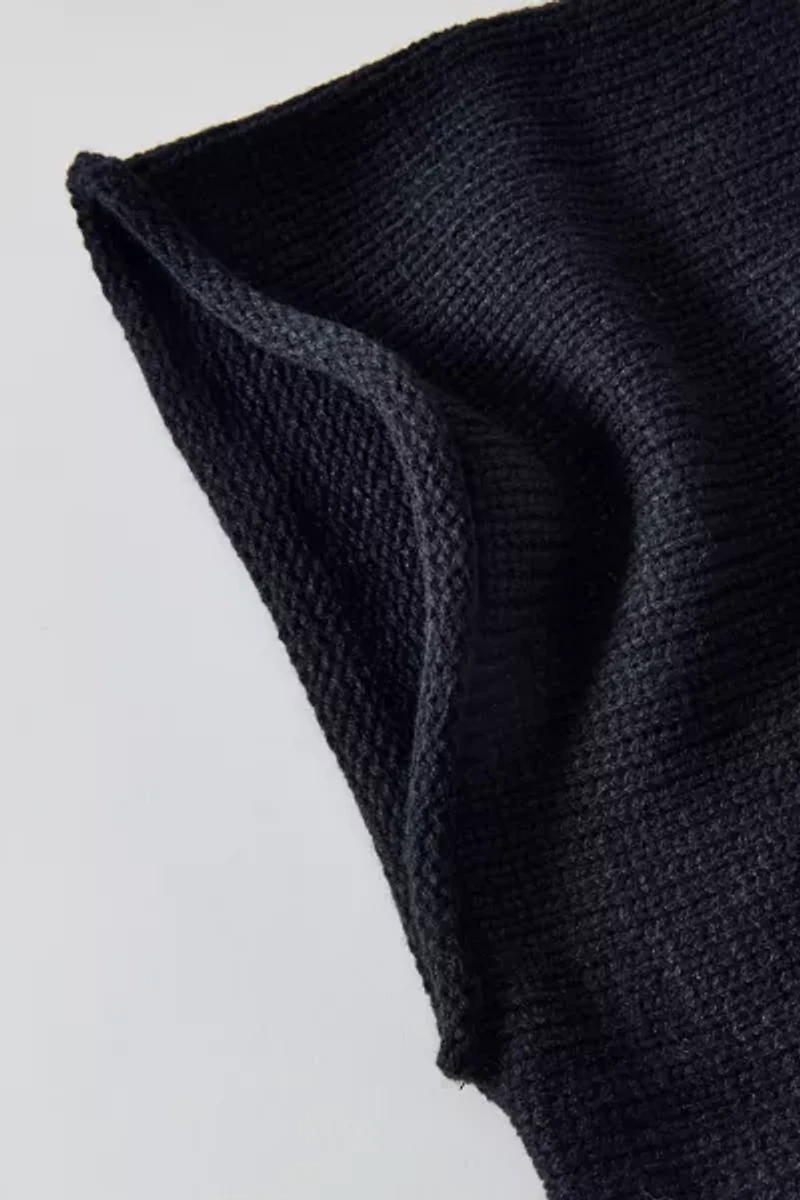 Rolled Knit Hood