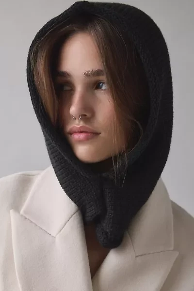 Rolled Knit Hood