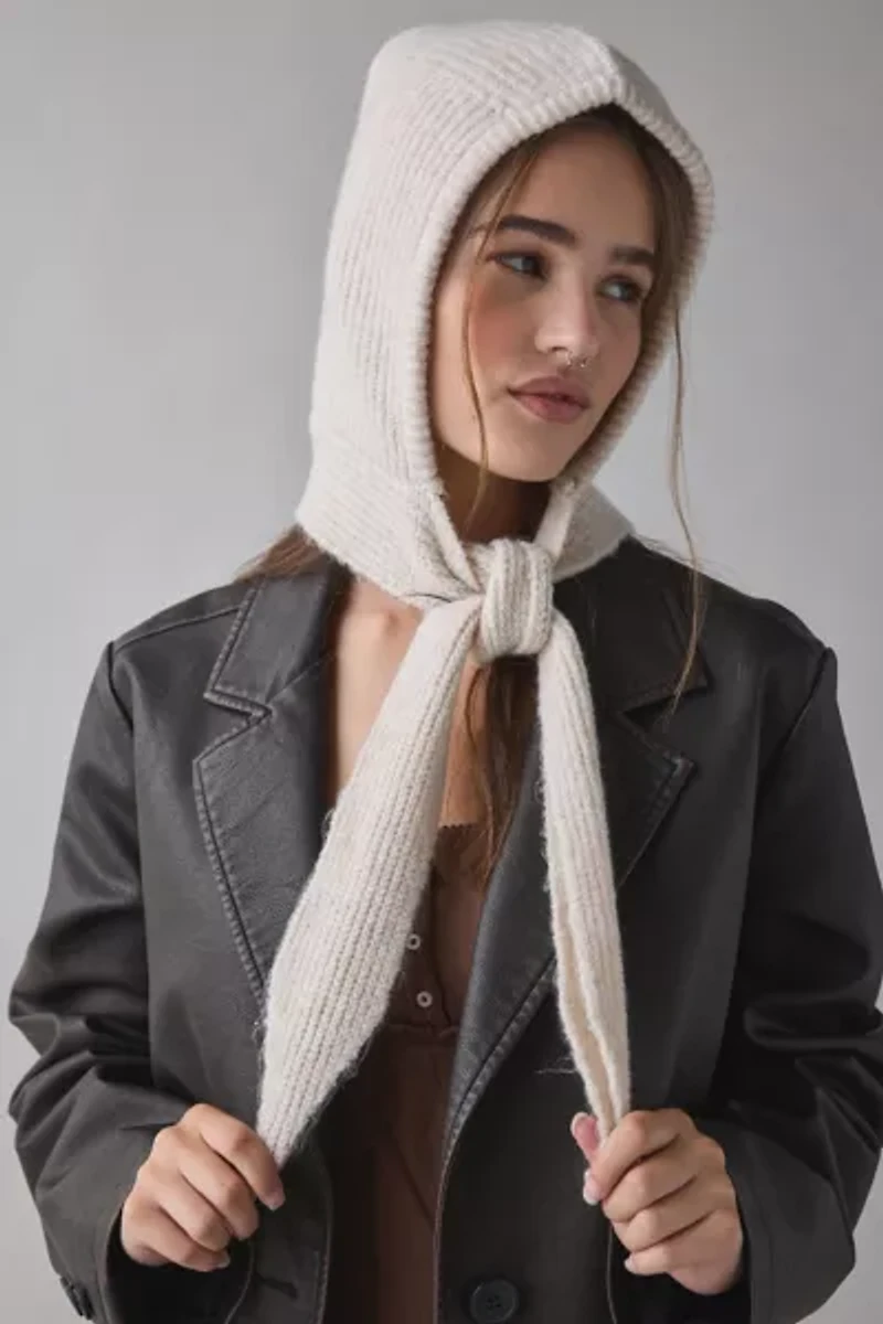 Knit Scarf Bonnet