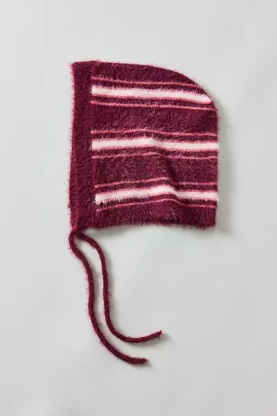Plush Striped Bonnet