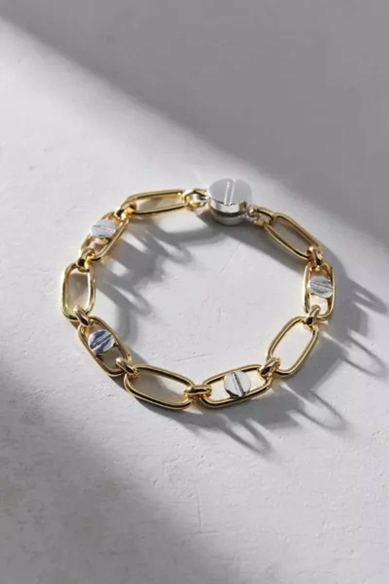Philippa Mixed Metal Chunky Chain Bracelet