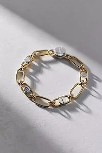 Philippa Mixed Metal Chunky Chain Bracelet