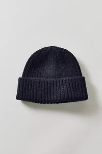 Ribbed Short Roll Beanie